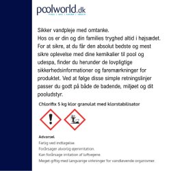 Chlorifix opl&oslash;seligt Klor Granulat 5 kg - Bayrol